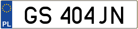 Truck License Plate